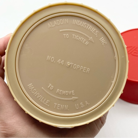 Vintage 1970s Aladdin Plaid Thermos Pint Size - Picture 12 of 13